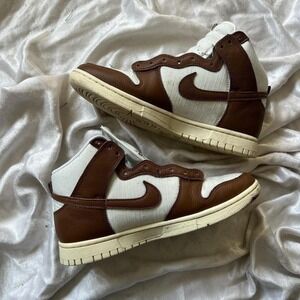 Nike Dunk High Retro Premium sneakers pecan sail white size 8.5 Streetwear Sport